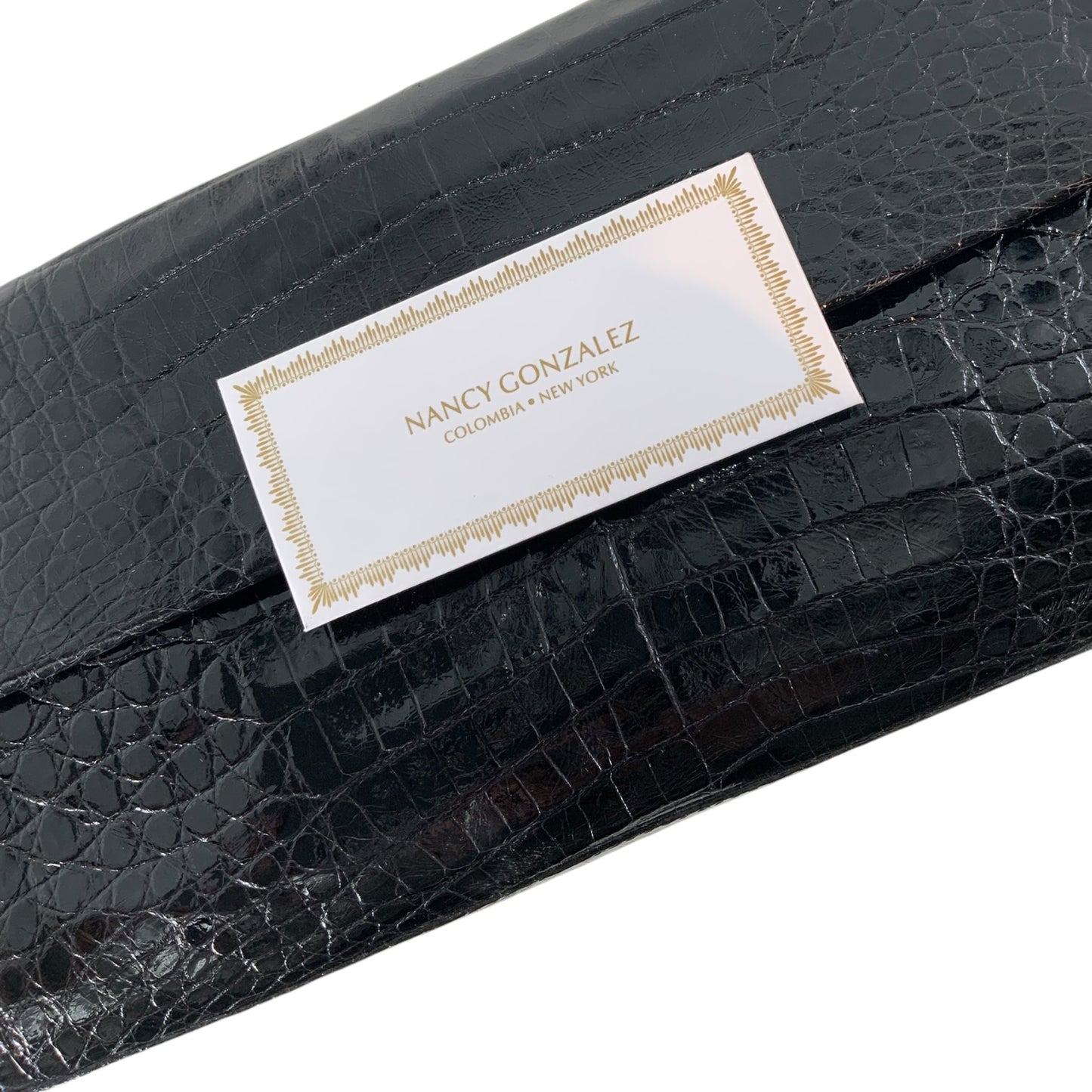 Nancy Gonzalez Reptile Leather Clutch