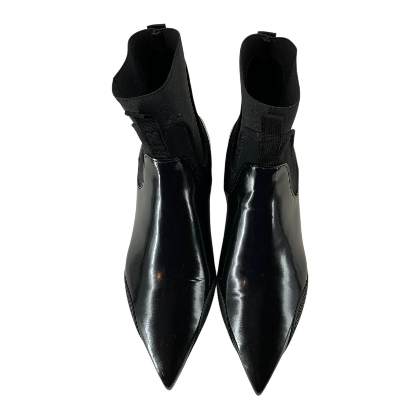 Theory Project Black Kitten Heel Booties