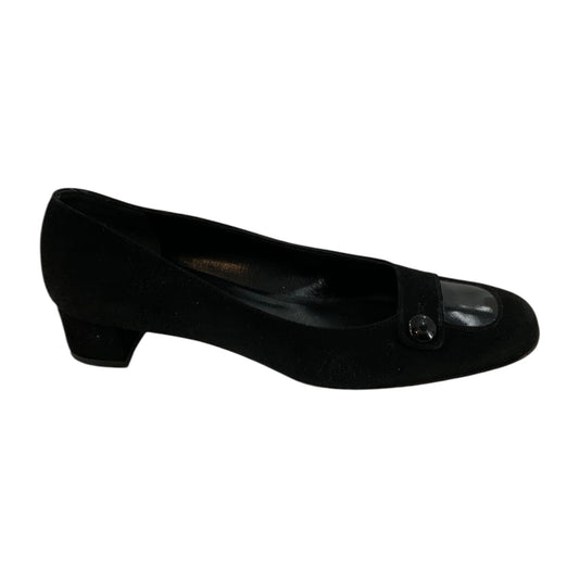 Salvatore Ferragamo Chunky Kitten Heel Flats