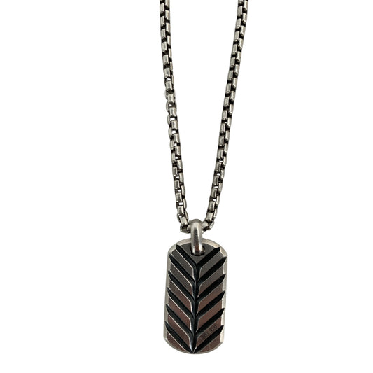 David Yurman Dog Tag Necklace