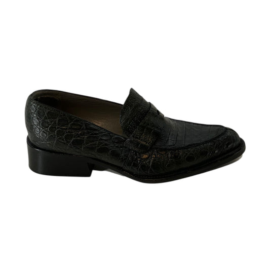 Prada Alligator Leather Loafers