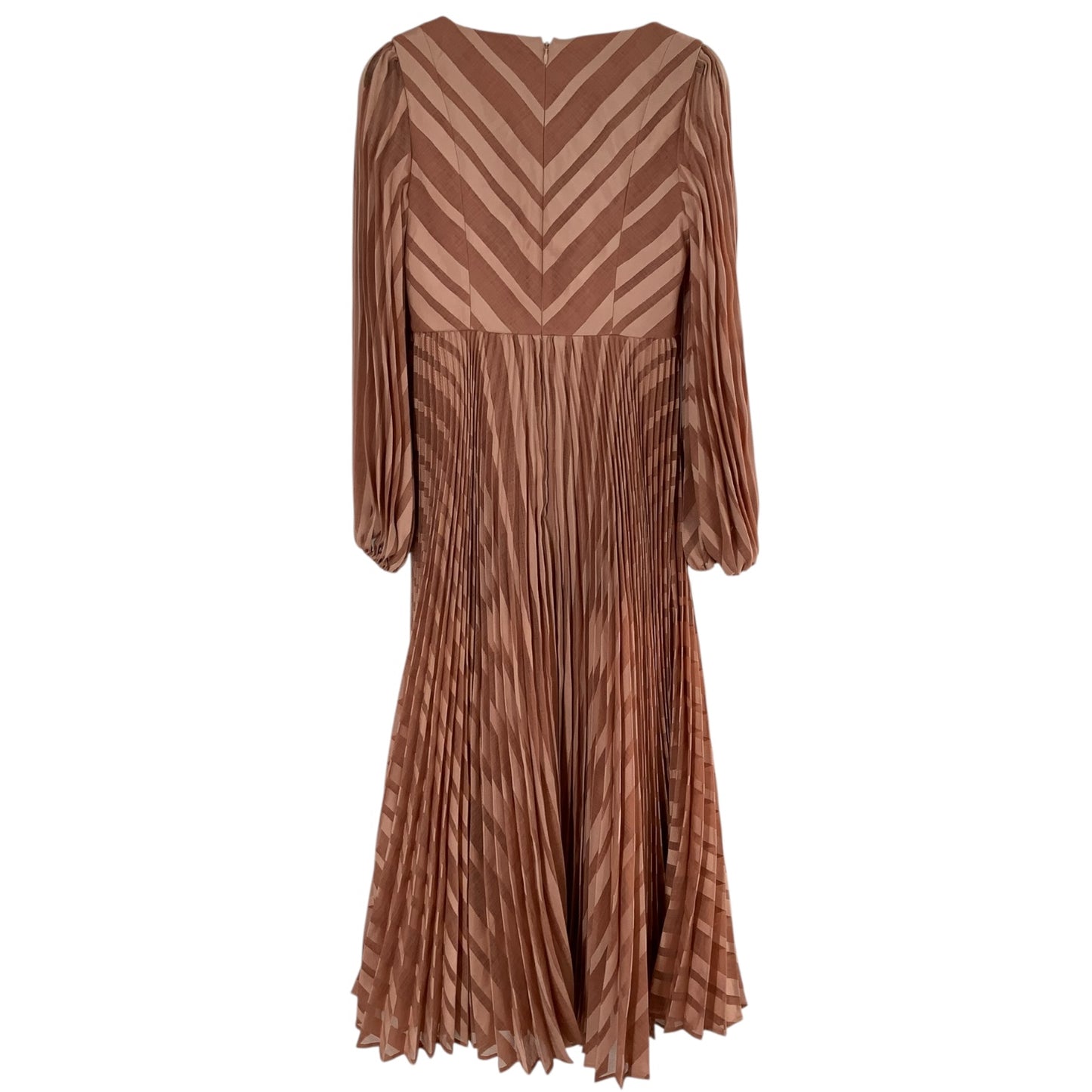 Zimmerman Blush Colored Pleated Midi Dress