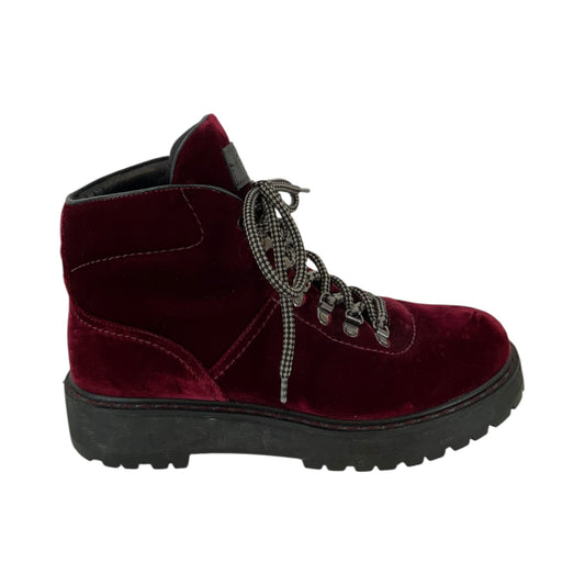Prada Velvet Hiking Boots