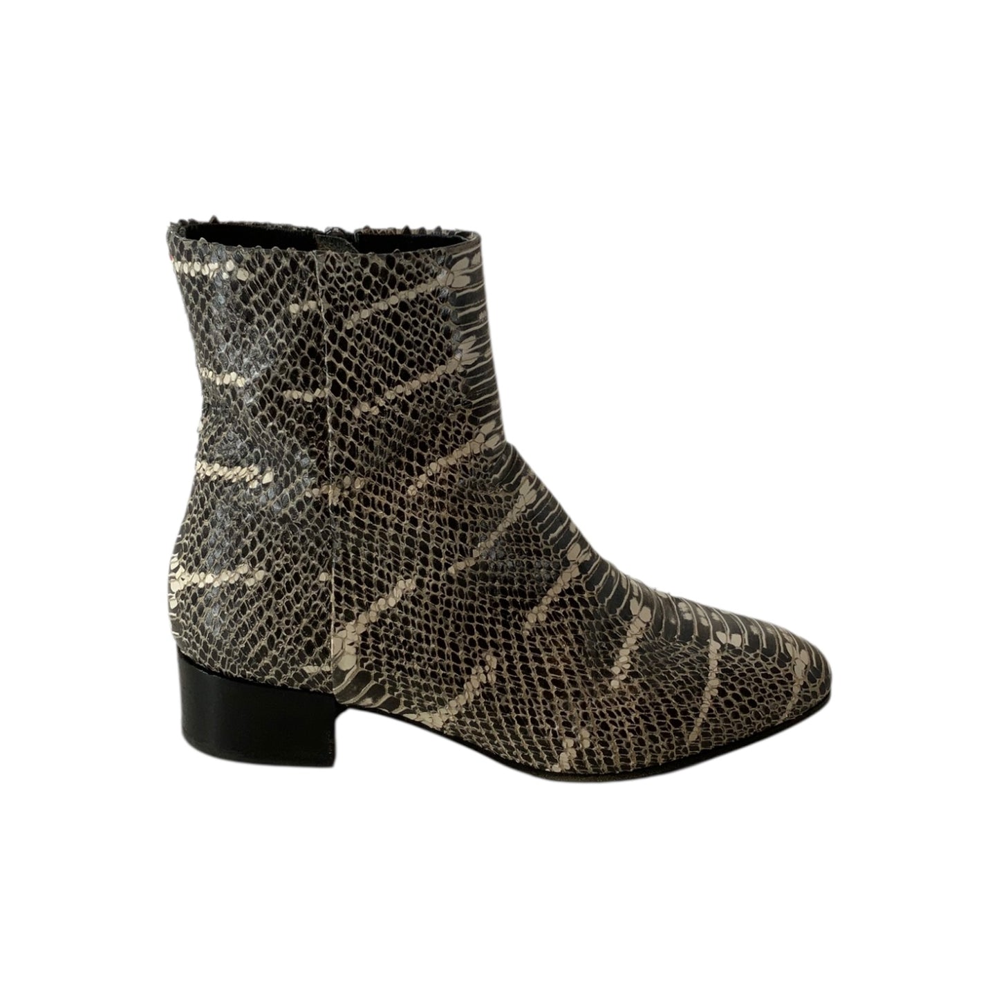 Aeyde Snakeskin Booties