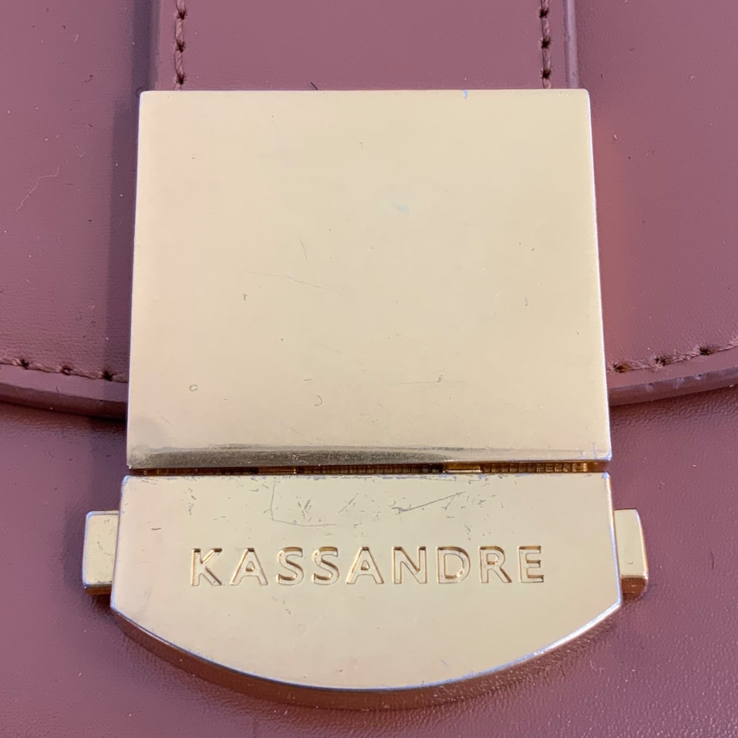 Kassandre Leather Camel Colored Handbag