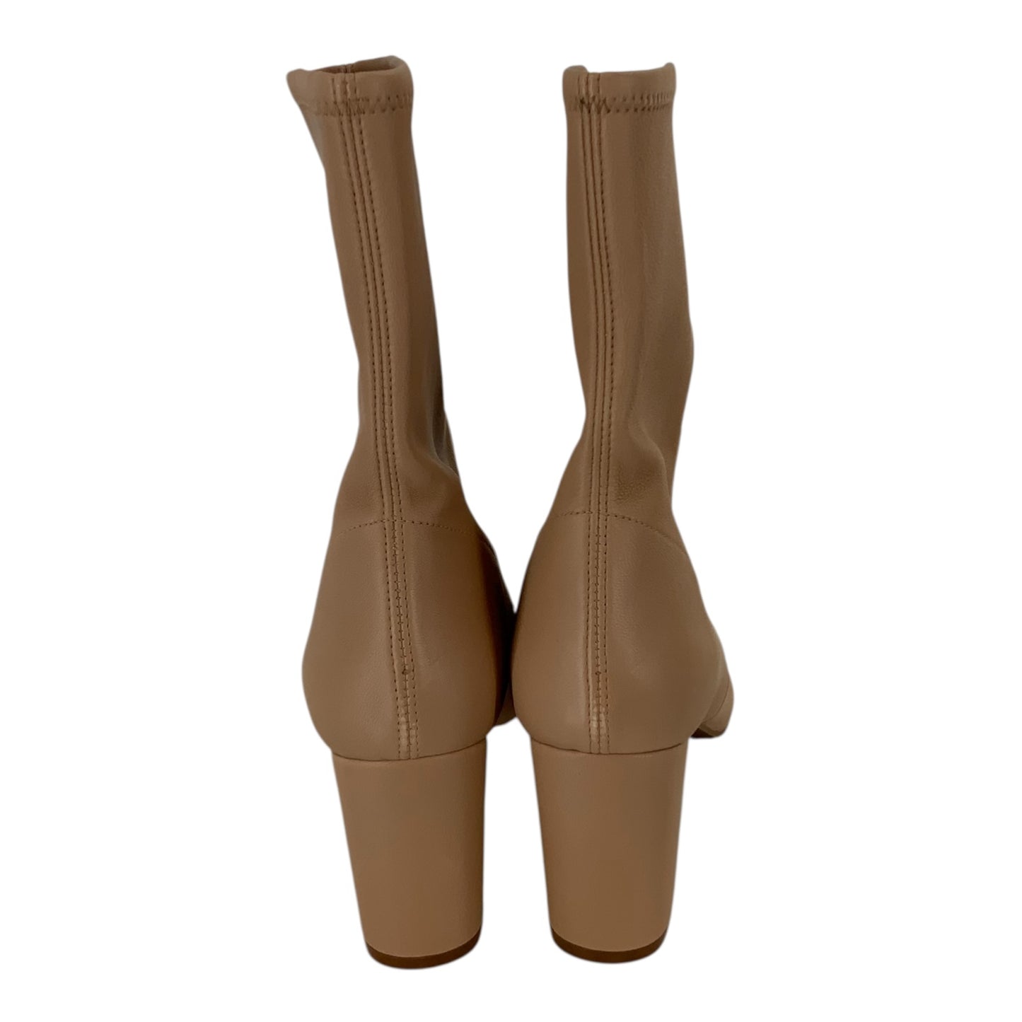 Stuart Weitzman Nude Pointed Toe Booties