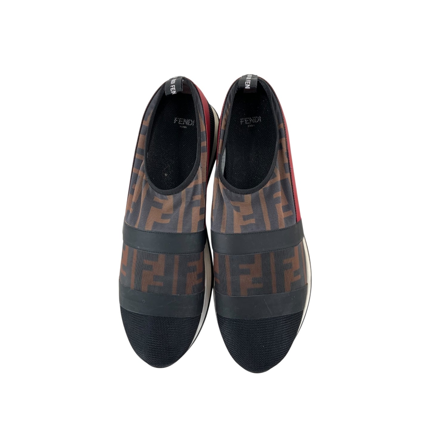 Fendi Mesh Zucca Monogram Sneakers