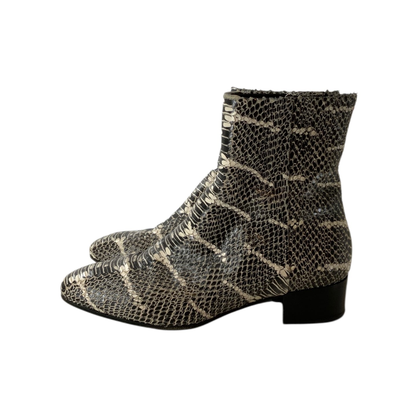 Aeyde Snakeskin Booties