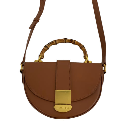 Kassandre Leather Camel Colored Handbag