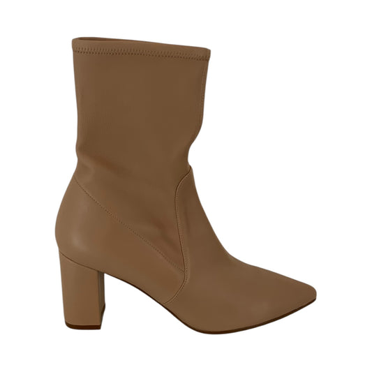 Stuart Weitzman Nude Pointed Toe Booties
