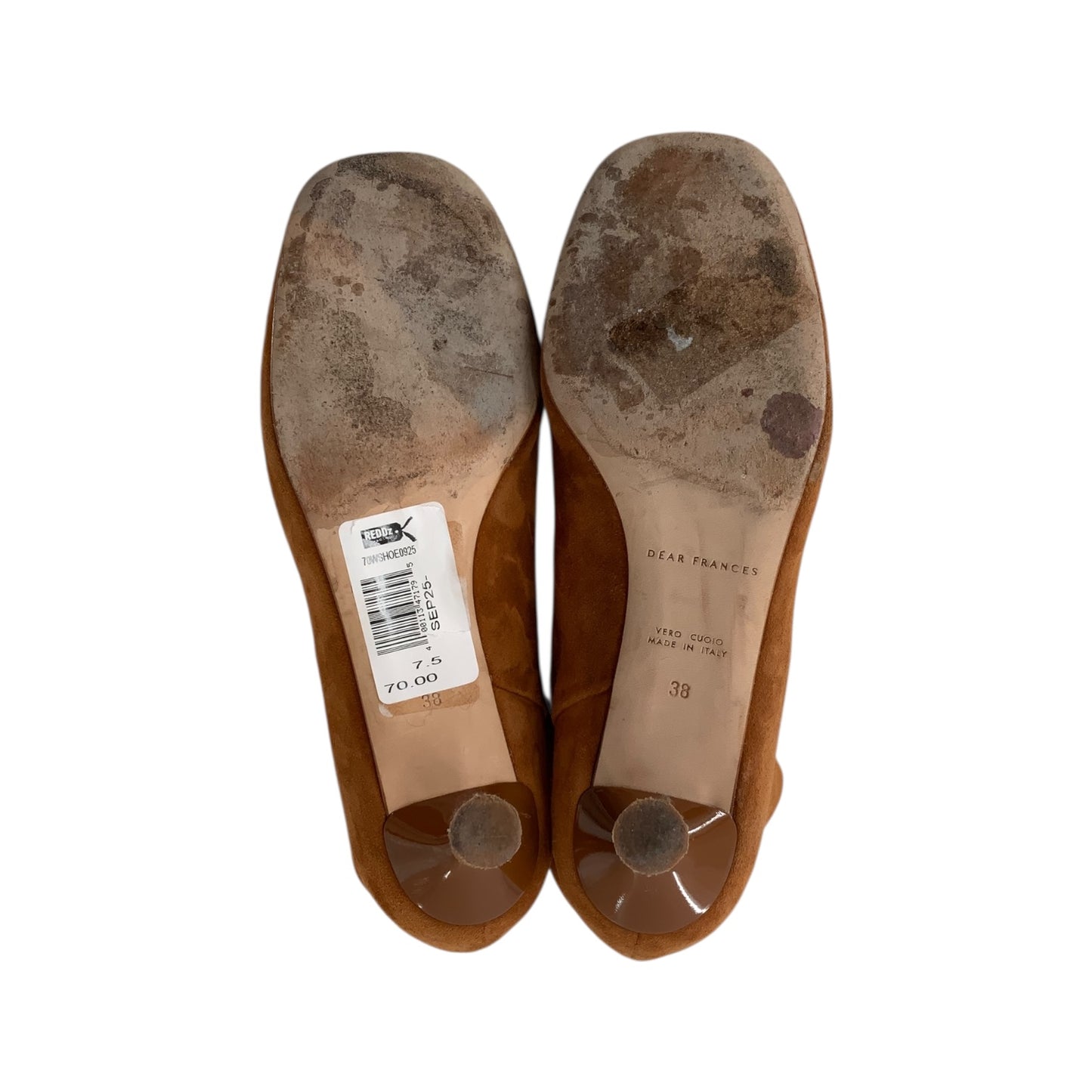 Dear Frances Brown Suede Kitten Heel Boots