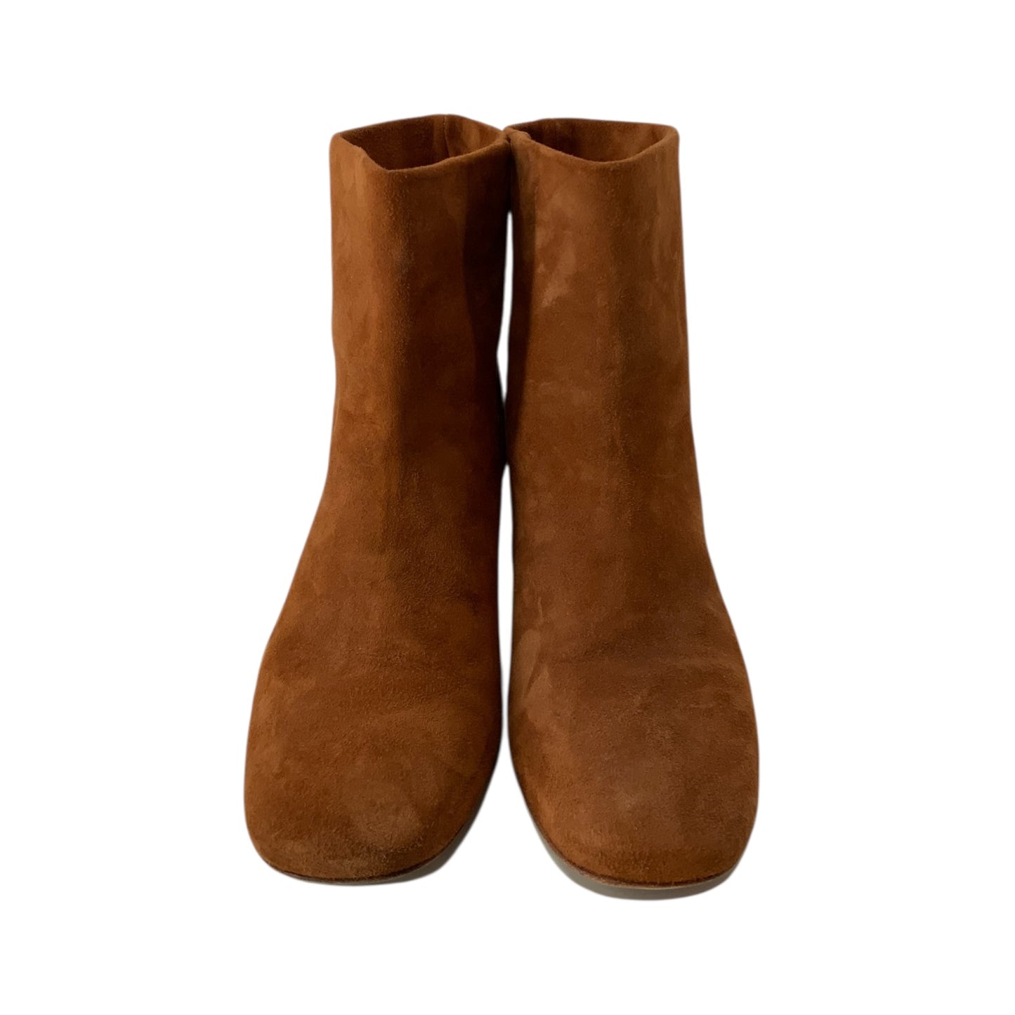 Dear Frances Brown Suede Kitten Heel Boots