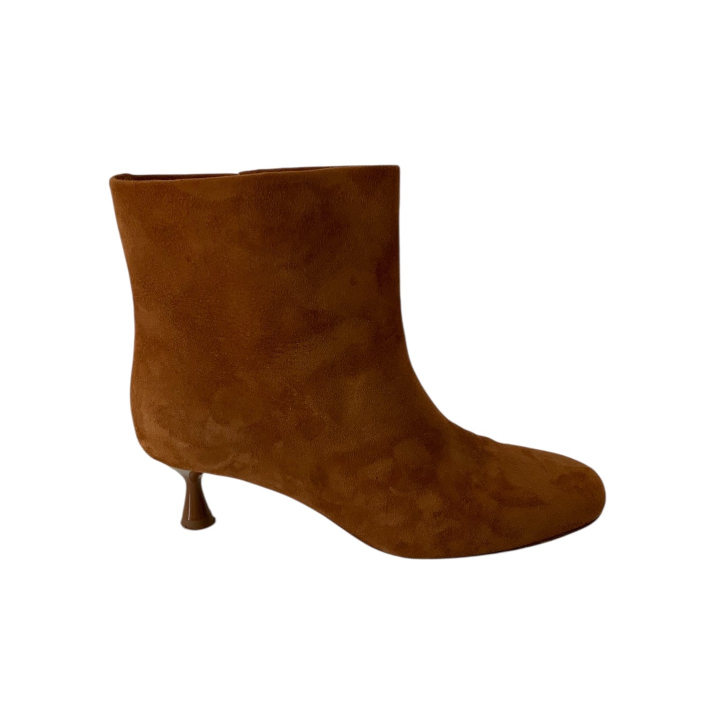 Dear Frances Brown Suede Kitten Heel Boots