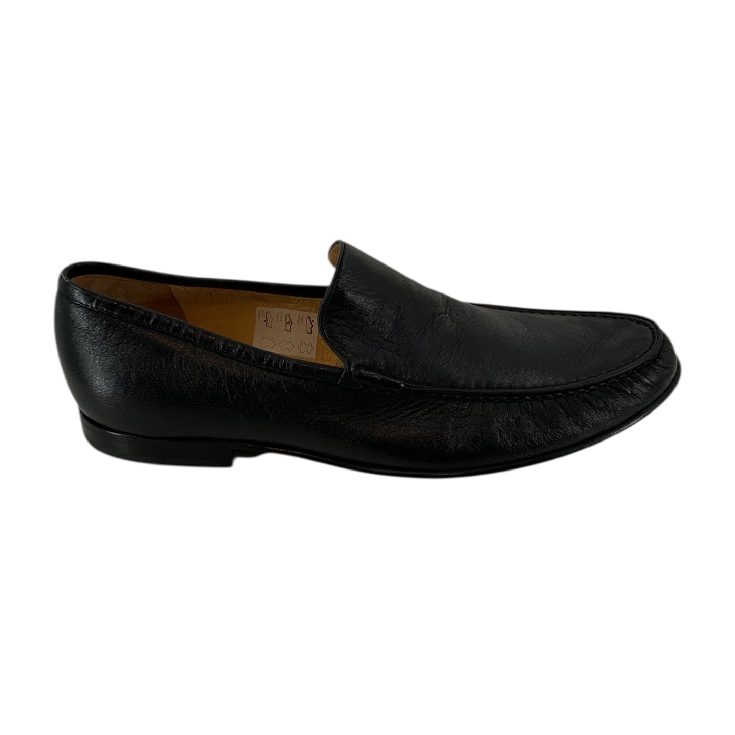 Bally Canisio Black Grained Leather Loafers