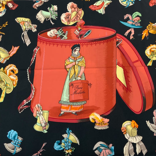 Hermes Paris Modiste Silk Scarf