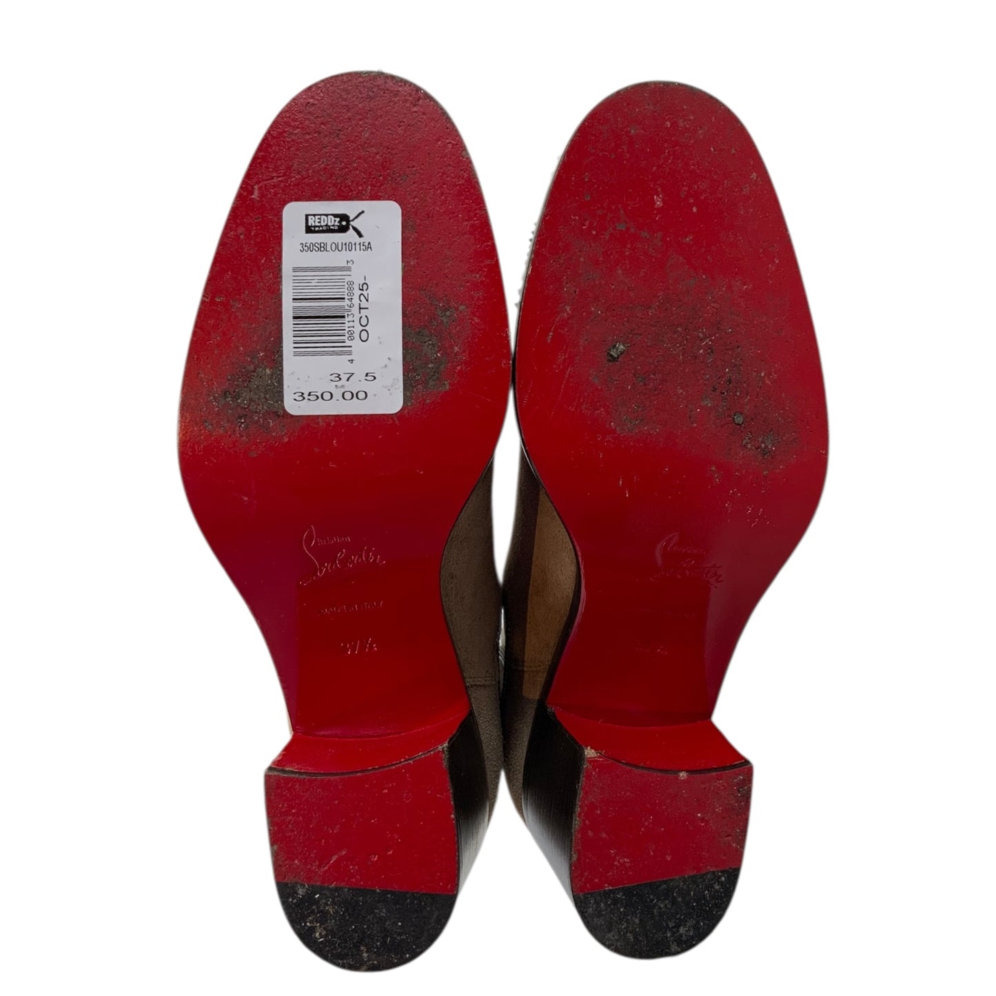 Christian Louboutin Studded Toe Suede Booties