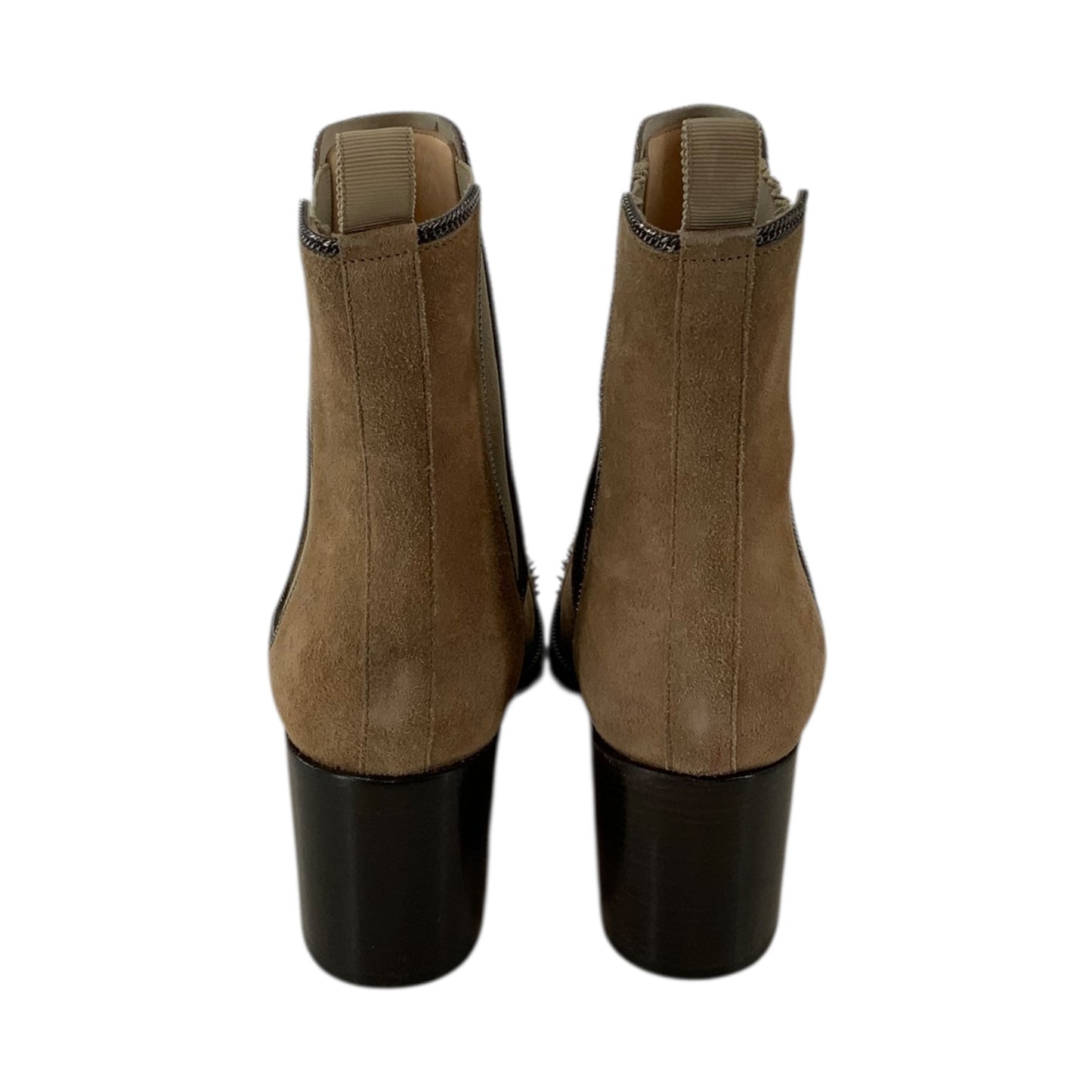 Christian Louboutin Studded Toe Suede Booties