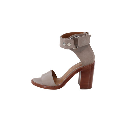 Zimmerman Taupe Suede Leather Strap Sandals