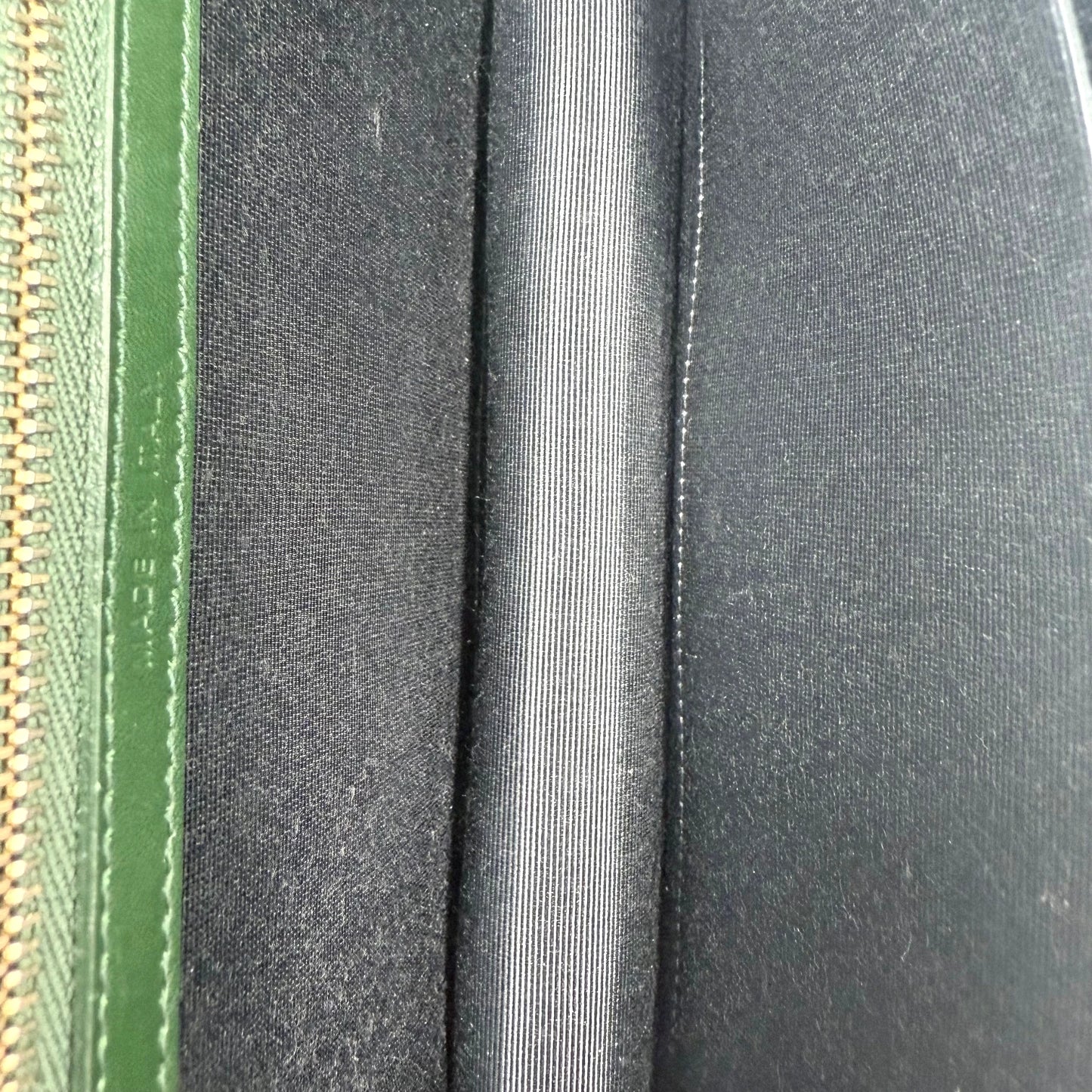 Christian Dior Diorama Green Crackle Flap Bag