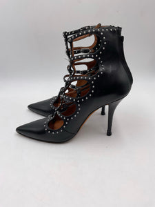 Givenchy Black Studded Caged Sandals